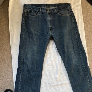 Levi's Dark Blue Straight Jeans